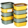 VINATO Airtight Food Containers 10pcs - 1100ml Meal Prep, PP Microwave Containers BPA Free, Dishwasher & Freezer Safe, 12 Labels