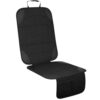 VINATO Car Seat Protector - Non Slip Seat Pad for Child Seats, ISOFIX Compatible, Black, Single Rear Seat Protector (48 x 100cm)