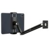VINATO Tablet Wall Mount 360° Adjustable, Stretchy & Foldable, Universal Wall Mount Made of Aluminium, Robust, for iPad, for 4.7-13 Inch Phones & Tablets, for Kitchen, Gym, Office, Black