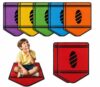 Vindany 12 Pack Crayon-Shaped Classroom Rug for Kids, Non-Slip Carpet for Classroom Seating, Sit Spots Floor Mats for Preschool Kindergarten Daycare, Flexible Seating for Learning & Circle Time