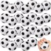 Vinsot 96 Packs Soccer Stress Balls 2.5 Inch Small Soccer Squeeze Balls Mini Foam Sport Playballs Anxiety Relief Toy for Hand Exercise Classroom Games Reward Party Gift