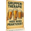Vintage Aluminum 8X12in Wall Sign Funny Group Therapy Themed Decor For Home Bar Pub Garage Retro Beer Toast Art Print Novelty Rust