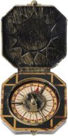 Vintage Brown Compass, Nautical Pirate Captain Costume Accessory, Halloween Party Decoration
