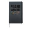 Vintage Distressed Plans Canceled Text Sarcastic Humor Hardcover Journal, Black