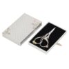 Vintage Embroidery Scissors, 4.9 Inch Stainless Steel Sewing Scissors with European Style Handle for Crafting, Needlework, Thread Cutting(Silver)