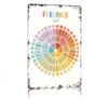 Vintage Funny Feelings Wheel Mental Health Art 8x12 Inch Aluminum Metal Sign，Farmhouse Wall Decor For Man Cave Garage Bathroom Living Room Bedroom