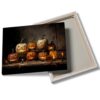 Vintage Halloween Pumpkin Poster Spooky Autumn Gothic Wall Art Decor