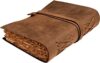 Vintage Handmade Leather Bound Journal with Deckle Edge Paper, 25x18cm