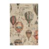 Vintage Hot Air Balloon World Map Adventure Jigsaw Puzzles 300 Piece Fun Poster Personalized Picture Puzzle Game for Adults Teens