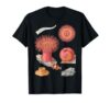 Vintage Marine Biology Sea Anemone Scientific Plate T-Shirt