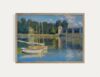 Vintage Oil Painting Poster of Le Pont d'Argenteuil (876) French Home | 11x17 12x18 16x24 24x36 Reproduction Unframed Print | Antique Old Style Gift | Rustic Home Office Decor