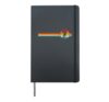 Vintage Rugby Player Sports Retro Men's Boys Rugby Hardcover Journal, Black
