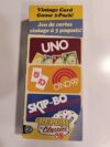 Vintage Set With 3 Card Games, UNO, O'No 99 & Ski-Bo For Kid, Adult & Family Nights & Parties