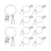 VINTORKY 10pcs Music Instrument Keychain Set Lightweight Portable Metal Drum Keychain for Music Fans and Teachers Retro Rock Band Style for Birthday