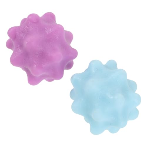 VINTORKY 2pcs Deep Tissue Massage Ball for Arch and Muscle Knots Relief, Portable Abs Spiky Trigger Point Foot Massager with Textured Non-Slip Firm Surface, for Yoga and Home Use