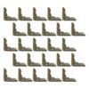 VINTORKY 50pcs Vintage Metal Book Corner Protectors for Albums and Cardboard, Triangle Iron Decorative Photo Corners Easy Installation, Prevents Wear and Tear, for DIY Crafting and Creative