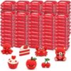 VioraWhite 100 Pcs Air Dry Clay Bulk Modeling Clay for Kids Lightweight Foam Modeling Clays DIY Molding Clays for Kids Adults Crafts Gifts School Project Supplies (Red)