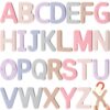 VioraWhite 26 Pcs Food Grade Silicone Magnetic Letters (Sealed Magnet, CPC Certified) Toddler Fridge Bulk ABC Educational Learning Toy for Baby Kid Girl Boy Gift(Aesthetic Color,Letter)
