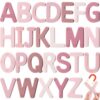 VioraWhite 26 Pcs Food Grade Silicone Magnetic Letters (Sealed Magnet, CPC Certified) Toddler Fridge Bulk ABC Educational Learning Toy for Baby Kid Girl Boy Gift(Rose Pink,Letter)