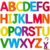 VioraWhite 26 Pcs Food Grade Silicone Magnetic Letters (Sealed Magnet, CPC Certified) Toddler Fridge Bulk ABC Educational Learning Toy for Baby Kid Girl Boy Gift(Rainbow Color,Letter)