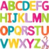 VioraWhite 26 Pcs Food Grade Silicone Magnetic Letters (Sealed Magnet, CPC Certified) Toddler Fridge Bulk ABC Educational Learning Toy for Baby Kid Girl Boy Gift(Bright Color,Letter)
