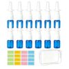 vipolishtry Empty Plastic Nasal Spray Bottles 12 Pack (Blue, 0.34oz)