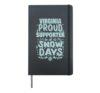 Virginia Supporter of Snow Days Virginia Christmas Winter Hardcover Journal, Black