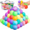 VISCOO 48 Pack Stress Balls for Adults Kids - Slow Rising Stress Ball for for Anxiety Relief / Party Favors / Classroom Prizes,Squeeze Toys- Bulk Squishy Ball Goodie Bag Stuffers(2in)