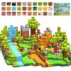 VISREFUR Magnetic Blocks 140PCS Building Cubes for Boys Girls 3+, Build Mine Magnet Adventure World with STEM Construction Toys, Sensory Gift for Kids 3 4 5 6 7 8 Birthday