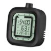 Visual timer for kids with alarm clock countdown count-up 1-60 minutes kitchen timer student bathroom shower clock training timer with digital thermometer hygrometer black