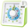 Visual Timer with Protective Case, 60-Minute Countdown Timer for Kids Autism ADHD Classroom Home Office with, Countdown Clock for Teaching Work Meeting Time Managemen with Green Dinosaur Pattern