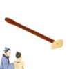 Vital Gua Sha Board – Long Handle Myofascial Release Tool for Neck and Shoulders, Smooth Surface Red Pear Wood with Brass Accents, Easy to Clean Daily Massager for Smoothing & Tension Relief