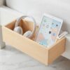 Vituney Bamboo Dorm Bedside Caddy Shelf for Bunk Bed