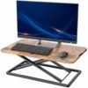 VIVO Vintage Brown 29 inch Single Top Standing Desk Converter, DESK-V000UN