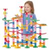 Vivyklfc Marble Run,133PCS Track Creative Construction Building Game Toy