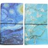 Vjnyvs Oil Painting Print Cover Note Book 2pcs/Set Weekly Planner Journal Versatile Notebook Hardback Daily Planner for Daily School