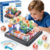 VkotaVkoty Science Kit 3D Circuit Maze Board Game - STEM Electronics Kit for Kids Ages 8-12, 60 Levels Logic Puzzle with Light Mist Floating Ball, Educational Toy Gift for Boys Girls - Premium Version