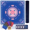 VNUVCOE 33" x33'' Mahjong Mat. (Deep Blue)