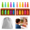 Vodolo 20pcs Bottle Color Match Game，Family Matching Games,Memory and Logical Training Bottle flip Game for fmaily, Party Activities