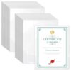 VOKOY 125 Pack No Holes Sheet Protectors 8.5" x 11", Letter Size Heavyweight Clear View Page Sleeves Protectors, Clear Paper Document Artwork Protectors