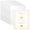 VOKOY 75 Pack No Holes Sheet Protectors 8.5" x 11", Letter Size Heavyweight Clear View Page Sleeves Protectors, Clear Paper Document Artwork Protectors