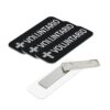Voluntario (Cross) Rounded Corners Name Tag/Badge, 1 x 3" Spanish Church Staff Badge with Magnet Backing, Black (3 Pack)