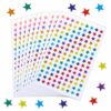 Vomzyxe 1350 Pcs 0.3" Star Stickers, 10 Colors Star Stickers Small
