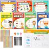 VOOWO Grooved Handwriting Practice for Kids, Larger & Deeper Magic Grooved Writing Practice for Kids Age 3-5, Reusable Letter Tracing Books, Preschool Learning Activities, Gift for Kids Boys and Girls