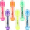 VOSAREA 6pcs Fluorescent Liquid Chalk Markers for Whiteboard and Nonporous Surfaces, Plastic Highlighter Pens Suitable for Drawing, Painting, and Office Use Random Color