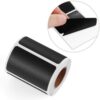 VOSAREA 6pcs Removable Waterproof Chalkboard Sticker Labels for Jars and Kitchen Bottles, Silver Adhesive Stickers for Memos and Organizing Storage Containers