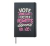 Vote Like A Girl Your Rights Depends On It Women Equality Hardcover Journal, Black