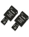 Vrythn 2 Pack 16GB Micro SDHC Card with SD Adapter, A1 Micro SD Card up to 90 MB/s for Android Smartphones and Tablets, UHS-I, Class 10, U1, Black (Black)
