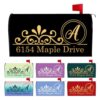 Vsmoedb Personalized Mailbox Covers Custom Magnetic Mailbox Covers, Custom Numbers Address for Garden Yard Outdoor Decorations