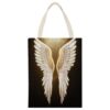 VstaDank Angel Wing Canvas Tote Bag Beach Bags Handbag